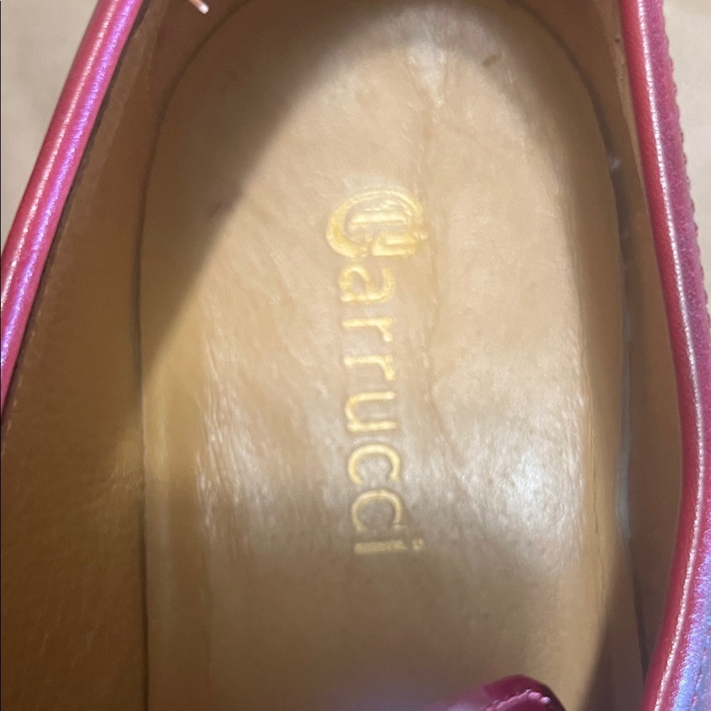 Carucci Red Patent Monk Strap- Size 12- Red & White Hybrid Sole EUC - Picture 4 of 12